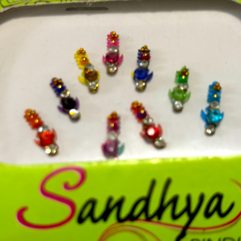 Multicolored Bindis, Forehead Gems, Body Jewels